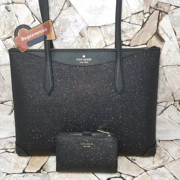 kate spade Bags Set Shimmy Glitter Top Zip Tote Shoulder Bag
